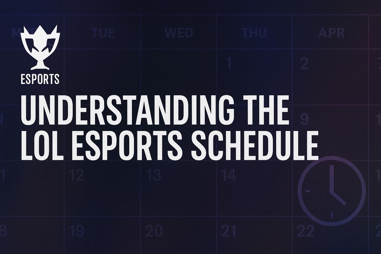 Understanding the lol esports schedule